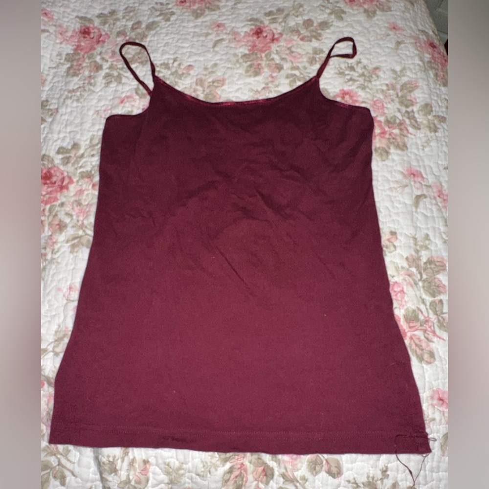Arizona jeans maroon tank cami size large